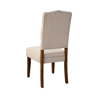 Newberry Set of 2 Side Chairs, Medium Brown