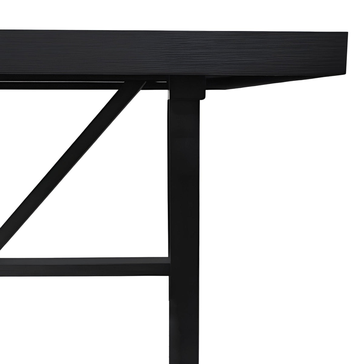 Raquel  Rectangular Dining Table, Black