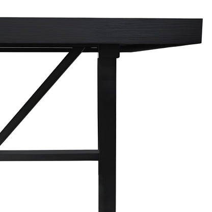 Raquel  Rectangular Dining Table, Black