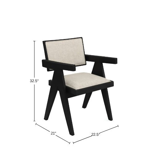 Raquel Side Chairs, Set of 2, Black