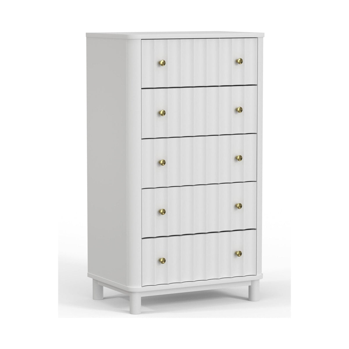 Stapleton 5 Drawer Chest, White