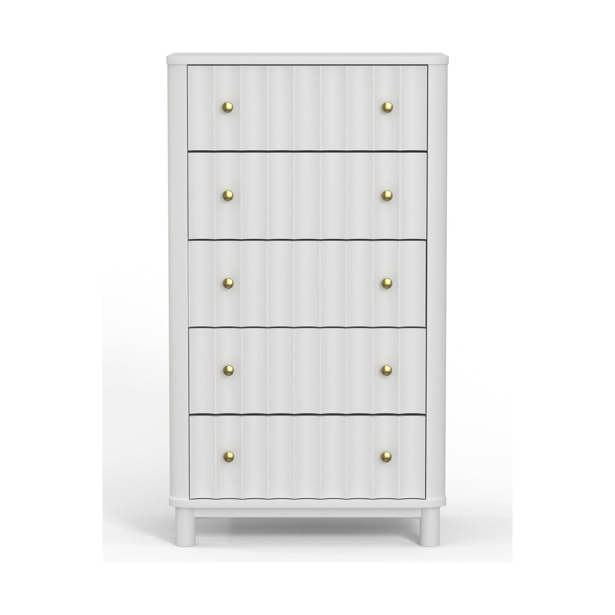 Stapleton 5 Drawer Chest, White