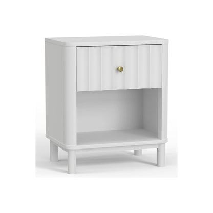 Stapleton 1 Drawer Nightstand, White