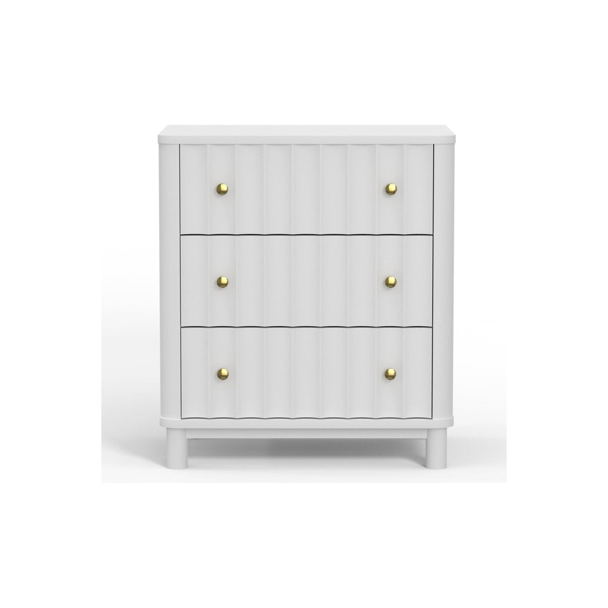 Stapleton 3 Drawer Small Chest, White