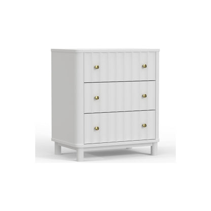 Stapleton 3 Drawer Small Chest, White