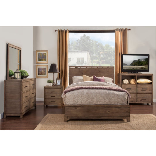 Sydney Standard King Panel Bed, Weathered Grey