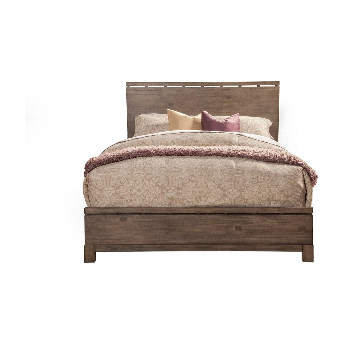 Sydney Queen Panel Bed, Weathered Grey
