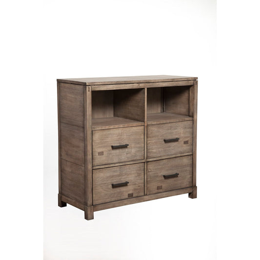 Sydney 4 Drawer TV Media Chest, Weathered Grey