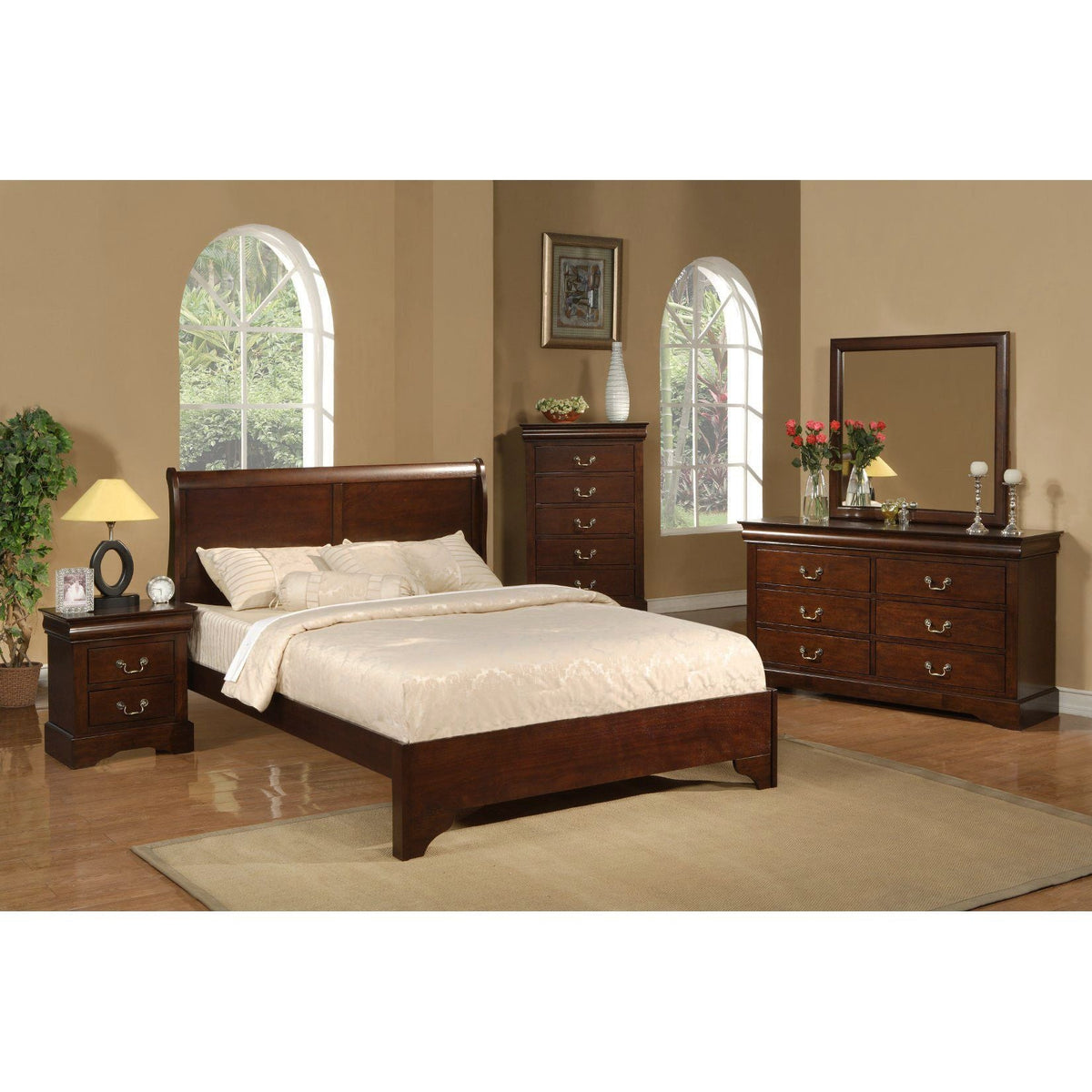 West Haven 6 Drawer Dresser, Cappuccino
