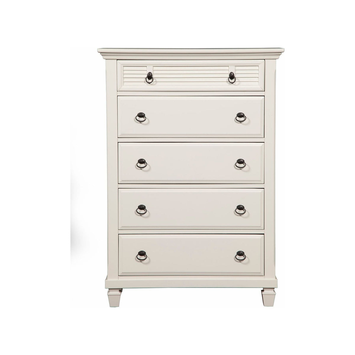 Winchester 5 Drawer Chest, White