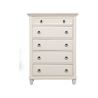 Winchester 5 Drawer Chest, White