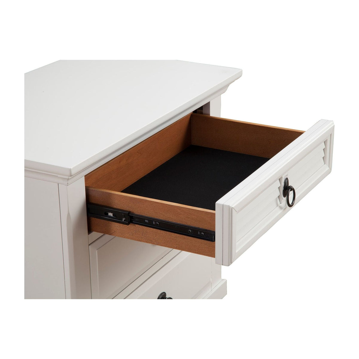 Winchester 3 Drawer Nightstand, White