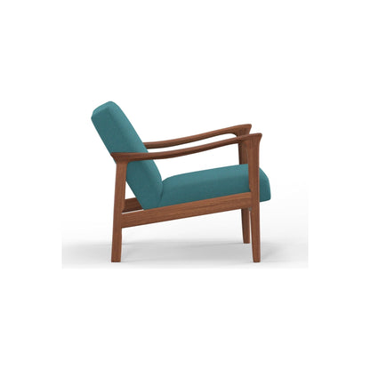 Zephyr Lounge Chair, Turquoise